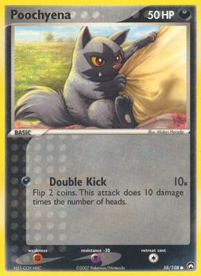 Poochyena card from EX Power Keepers