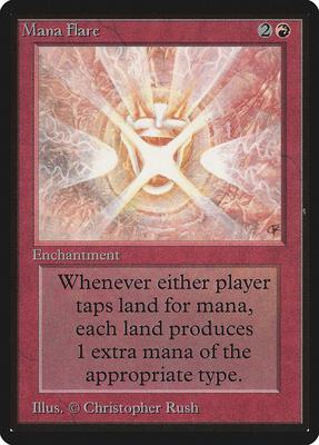 Mana Flare card from Beta Edition