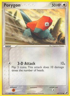 Porygon card from EX Unseen Forces