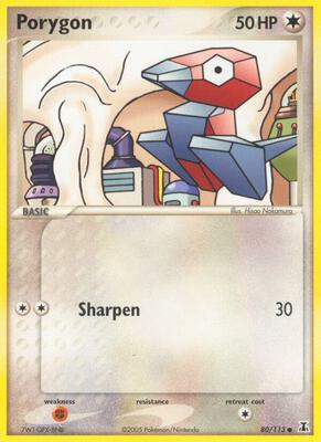 Porygon card from EX Delta Species