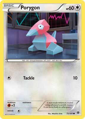 Porygon card from Plasma Blast
