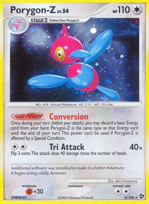 Porygon-Z card from Great Encounters