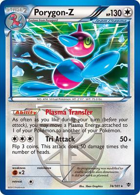 Porygon-Z (Team Plasma) card from Plasma Blast