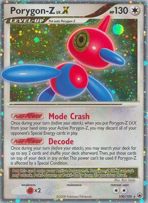 Porygon-Z LV.X card from Majestic Dawn