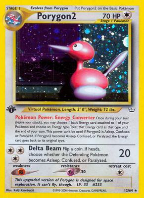 Porygon2 card from Neo Revelation