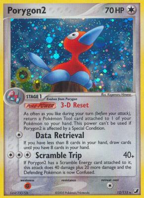 Porygon2 card from EX Unseen Forces
