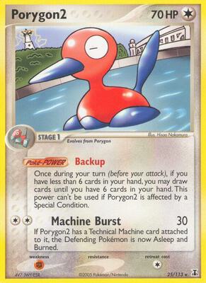 Porygon2 card from EX Delta Species