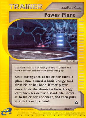 Power Plant card from Aquapolis