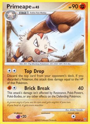 Primeape card from Supreme Victors