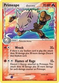 Primeape (Delta Species) card from EX Holon Phantoms