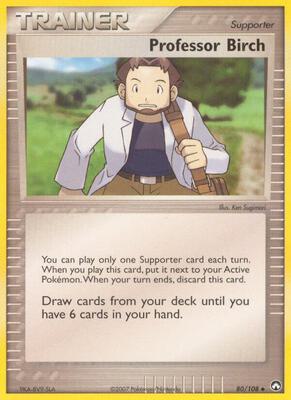 Professor Birch card from EX Power Keepers