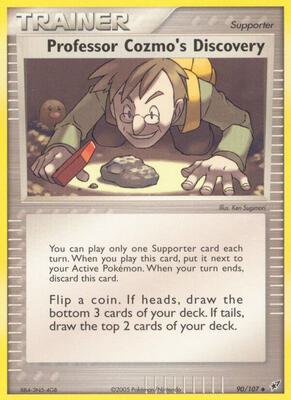 Professor Cozmo's Discovery card from EX Deoxys