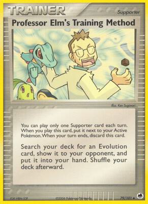Professor Elm's Training Method card from EX Dragon Frontiers