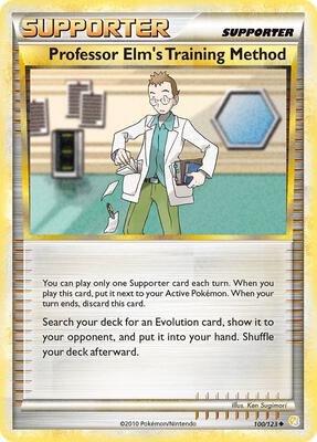 Professor Elm's Training Method card from HeartGold SoulSilver