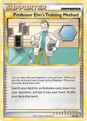Professor Elm's Training Method card from Call of Legends