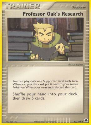 Professor Oak's Research card from EX Dragon Frontiers