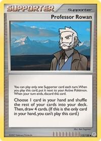 Professor Rowan card from Diamond and Pearl