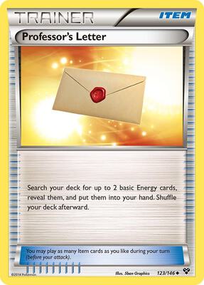 Professor's Letter card from XY Base Set