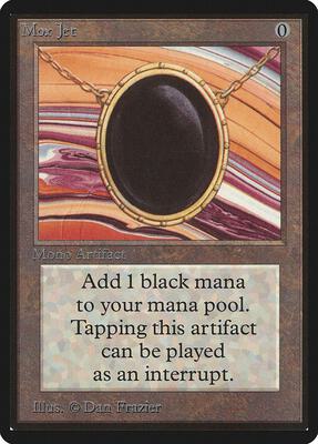 Mox Jet card from Beta Edition