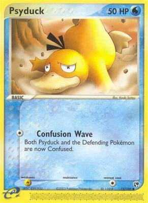 Psyduck card from EX Sandstorm