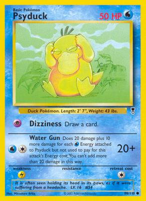 Psyduck card from Legendary Collection