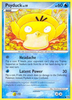 Psyduck card from Platinum