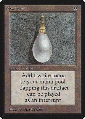 Mox Pearl card from Beta Edition