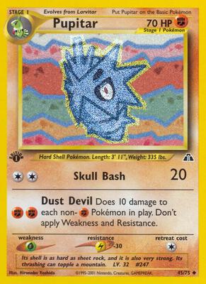 Pupitar card from Neo Discovery