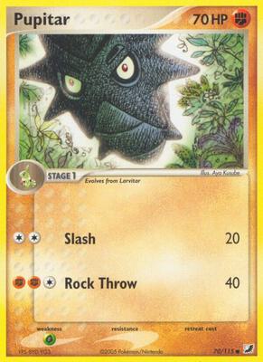 Pupitar card from EX Unseen Forces