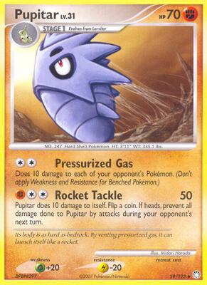 Pupitar card from Mysterious Treasures