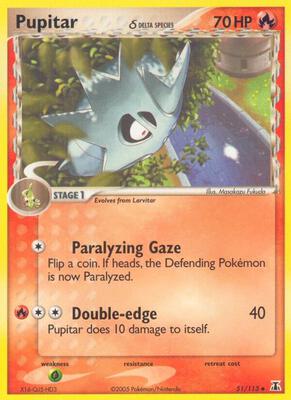 Pupitar (Delta Species) card from EX Delta Species