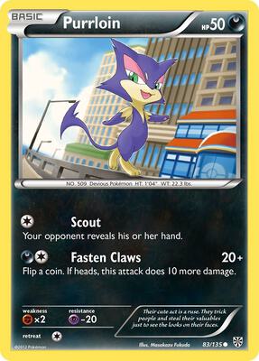 Purrloin (83) card from Plasma Storm