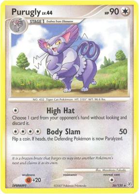 Purugly card from Diamond and Pearl