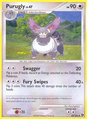 Purugly card from Great Encounters
