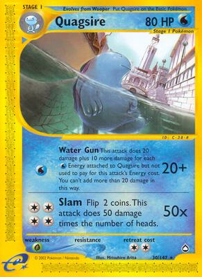 Quagsire card from Aquapolis