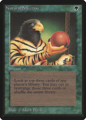 Natural Selection card from Beta Edition