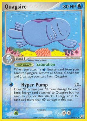 Quagsire card from EX Team Rocket Returns
