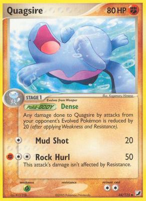 Quagsire card from EX Unseen Forces