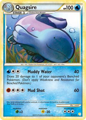 Quagsire card from HeartGold SoulSilver