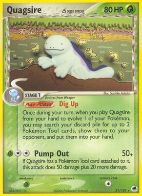 Quagsire (Delta Species) card from EX Dragon Frontiers