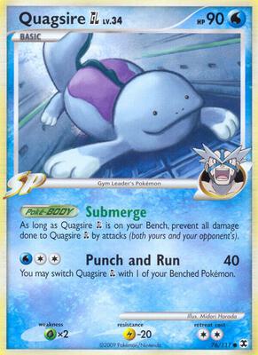 Quagsire GL card from Rising Rivals