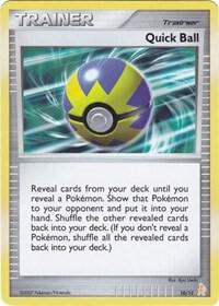 Quick Ball card from DP Trainer Kit: Manaphy & Lucario