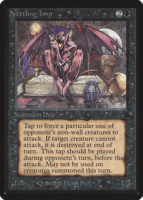 Nettling Imp card from Beta Edition