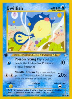 Qwilfish card from Neo Revelation