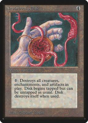 Nevinyrral's Disk card from Beta Edition
