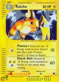 Raichu (25) card from Expedition