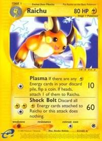 Raichu (61) card from Expedition