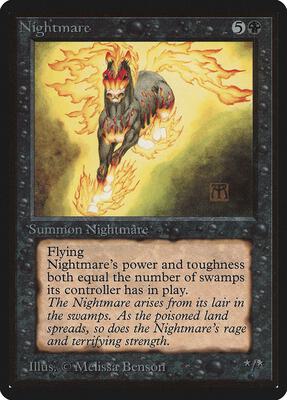 Nightmare card from Beta Edition
