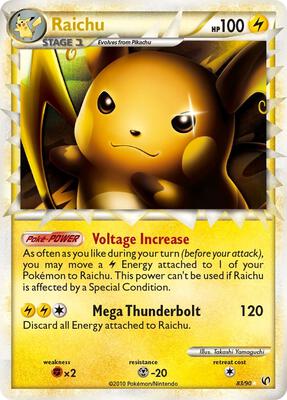 Raichu (Prime) card from Undaunted