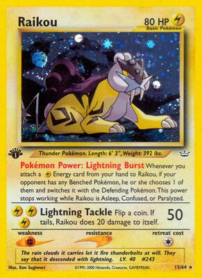 Raikou (13) card from Neo Revelation